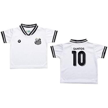 Imagem de Camiseta Bebê Santos Branca - Torcida Baby
