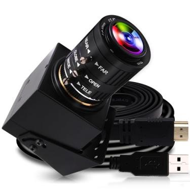 Imagem de ELP Câmera HDMI USB 4K com zoom manual, webcam, foco variável, câmera de PC, mini close-up para computador, telescópio H.264, câmera de segurança USB, câmera de segurança 8mp IMX415 industrial CCTV