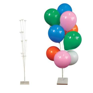 Imagem de Suporte de balão com 10 hastes base de mdf 92 cm piffer