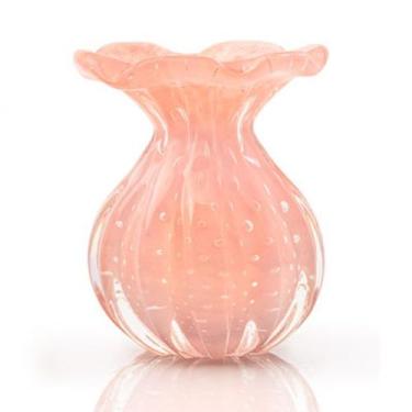 Imagem de Vaso Trouxinha Em Cristal Murano Rosa - São Marcos 14cm