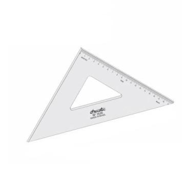 Imagem de Esquadro Acrilico 1526 - 45 Graus - 26cm Trident
