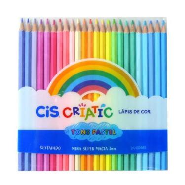 Imagem de Lápis de cor Cis criatic tons pastel com 24 cores
