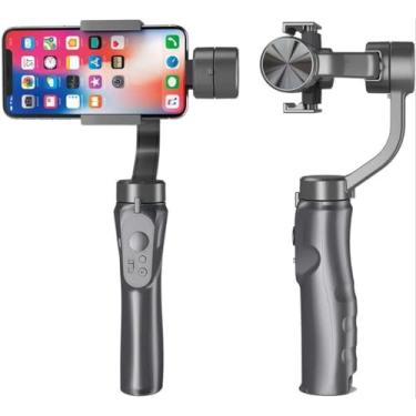 Imagem de Suporte Estabilizador De Imagem Gimbal H4 Para Celular Câmera Smartphone 3 Eixos Profissional 360 Graus