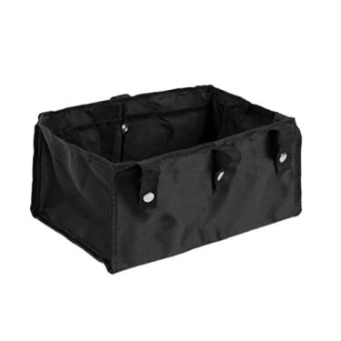 Imagem de FashionCha Bolsa para andador sob o assento, para andador de quatro rodas, cesta dobrável para armazenamento de itens essenciais para viagem, idosos, Preto