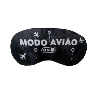 Imagem de Tapa olhos Com gel Modo Avião Mascara de Dormir Viagem Fantasia aeronave