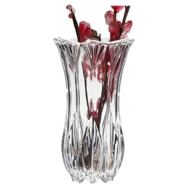Imagem de Vaso De Vidro Transparente Tulipa Para Flores Arranjos Plantas 12x22cm Wolff