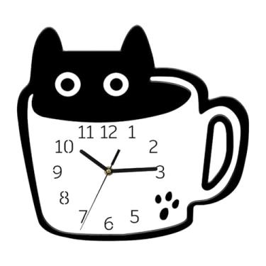 Imagem de FLCPJGV Relógio de parede para decoração de casa Relógio pendurado Arte de parede para cozinha Loja Sala de jantar Sala de aula