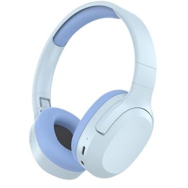 Imagem de Fone de Ouvido Bluetooth 5.3 Headphone Sem fio TWS On-ear Com Cancelamento de Ruído Leve Dobrável Fone Sem Fio Com Microfone Bateria de Longa Duração (Azul Claro)