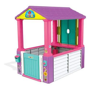 Imagem de Casinha Para Brincar Menina Mi Casita Rosa Maral Rosa-chiclete