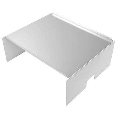 Imagem de Defletor de calor de fogueira, 33 x 28 x 12,7 cm, defletor de calor de aço inoxidável resistente para churrasqueiras, defumadores, difusor de defletor de calor de economia de energia estende o tempo