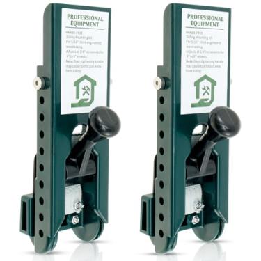 Imagem de 2 peças de ferramentas de instalação de revestimento ajustável de plástico para montagem na parede, kit de montagem de tapume de alta eficiência, medidores precisos para fibra de cimento de 5/40.6 cm