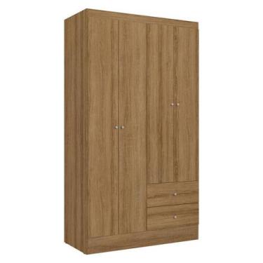 Imagem de Guarda Roupa Solteiro Astro 4 Portas Almendra Acetinado - THB - THB Mó