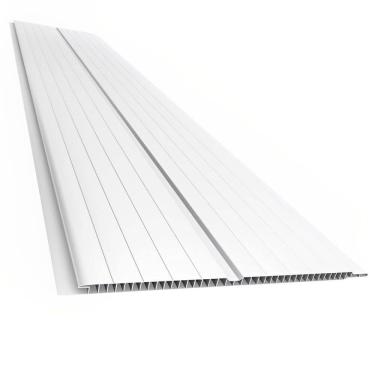 Imagem de Forro PVC Double Frisado Versati 7x20mm Branco 4 Metros - 27.1.4 - PLASBIL