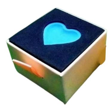 Imagem de KiBcsLic Taco de bilhar, giz, taco de sinuca, giz portátil em formato de coração, presente de alto desempenho para namorada, namorado, jogadores domésticos, Azul