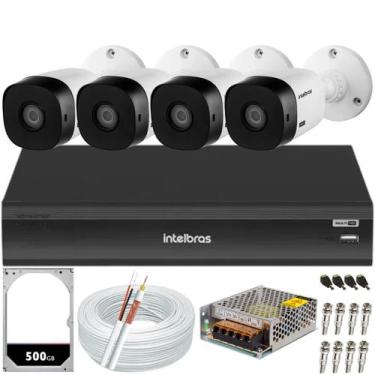Imagem de Kit 4 Câmeras de Segurança Full Hd 1080p 1220b Intelbras Dvr Inteligen