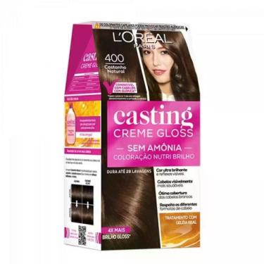 Imagem de Coloração 400 Castanho Natural Casting Loreal - Casting Gloss