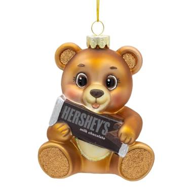 Imagem de Enfeite de urso de vidro Kurt S. Adler Hershey's™