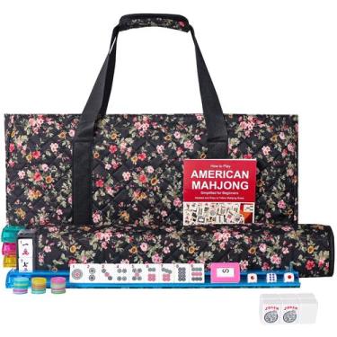 Imagem de Conjunto de jogos American Mahjong GUSTARIA 166 peças com acessórios