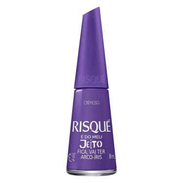 Imagem de Esmalte Risqué é do Meu Jeito Fica, Vai Ter Arco-Íris Cremoso 8ml