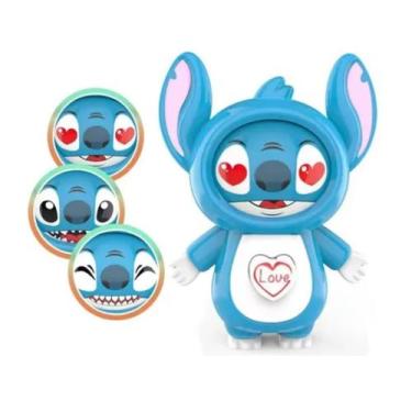Imagem de Chaveiro Stitch Azul Muda Troca De Rosto Humor - MEGALU DROP RIO