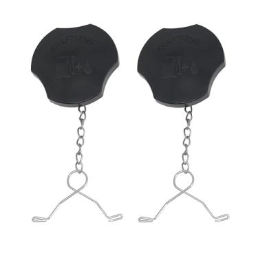 Imagem de Hippotech 2 peças de tampa de gás do motor, tampa de combustível, peças de tanque de combustível adequadas para motosserra STIHL 070 090 TS350 TS360