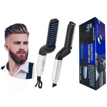 Imagem de Chapinha Pente Modelador Alizador Barba E Cabelo Masculino