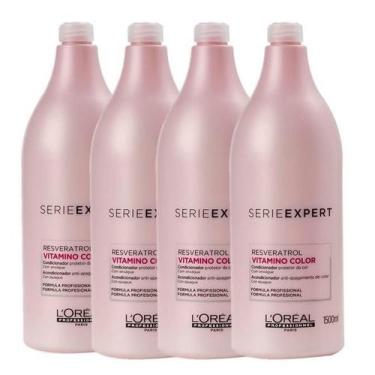 Imagem de Kit Condicionador Se Vitamino Color (4Und) 1,5L - Loréal - L'oreal Pro