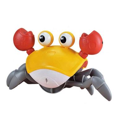 Imagem de Brinquedo musical de caranguejo com luz LED, sensor de obstáculos, recarregável