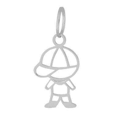 Imagem de Pingente de Aço Menino Laser 17x11mm