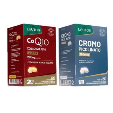 Imagem de Kit CoenzimaQ10 Picolinato de Cromo 60 cápsulas Lauton - Lauton Nutric