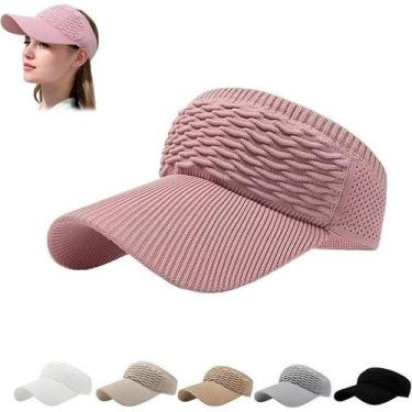 Imagem de Chapéu Feminino Respirável De Cor Sólida Com Viseira E Aba Longa - oem