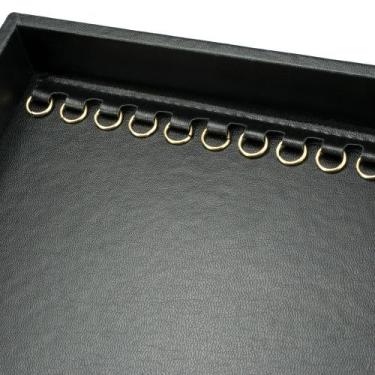 Imagem de Bandeja Napa Argola Cordão - Pequena - Rio Grande Bolsas, Preto
