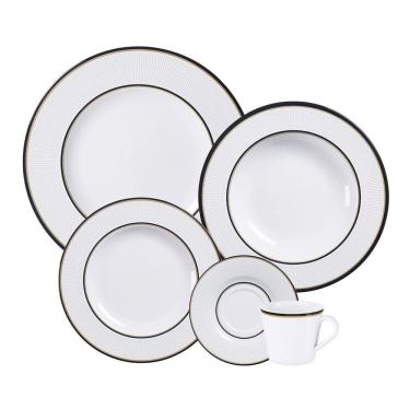 Imagem de Aparelho de Jantar Tramontina Sienna 20 Peças em Porcelana Decorada