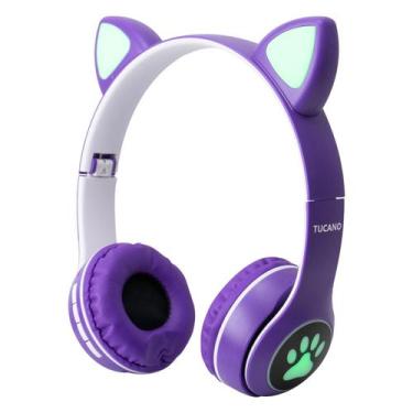 Imagem de Fone de Ouvido Tucano TC-23C - 3.5MM - Bluetooth - LED - Roxo
