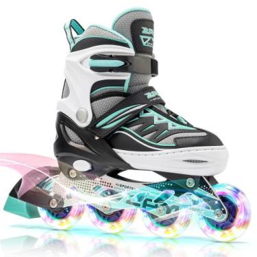 Imagem de Patins em linha 2PM SPORTS Cytia Pink Girls com rodas iluminadas