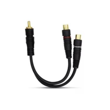 Imagem de Cabo rca y kx3 preto 5mm 2f1m 