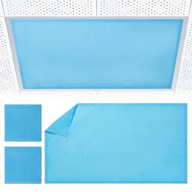 Imagem de Capas de luz fluorescente magnética Torixqi 122x61 cm, azuis, 2 unidad