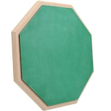 Imagem de RiToEasysports 12 Polegada Almofada de Treinamento de Prática de Tambor Mudo Portátil para Crianças e Adultos Instrumento Musical Verde Pvc + Madeira