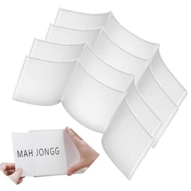 Imagem de Viyohoh Mahjong Card Holder, Fit Large Print Size(6 1/8”x4 3/4”), Plastic Clear Mahjong Card Sleeve Suitable for Family, Friends Gathering, Travelling Gift (4Pack)