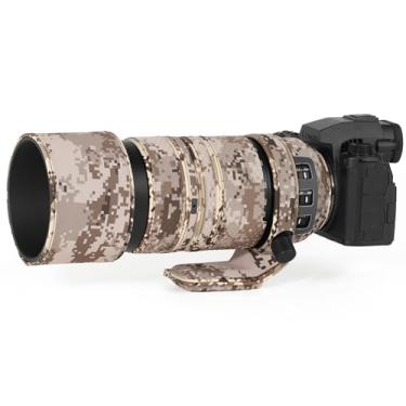 Imagem de CHASING BIRDS Revestimento impermeável de camuflagem de lente para LUMIX S 100-500 mm F5-7.1 OIS Capa protetora de lente à prova de chuva versão IV (grade marrom)