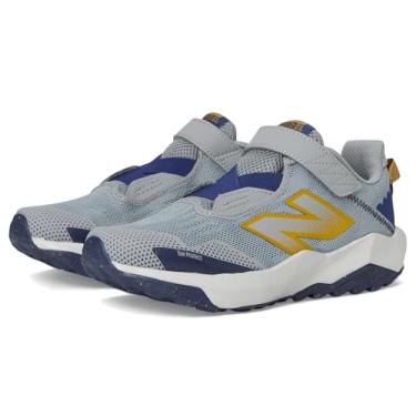 Imagem de New Balance Tênis de corrida infantil unissex Dynasoft Nitrel V6 com gancho e laço, Cinza ardósia/azul ostra/ouro barroco, 16