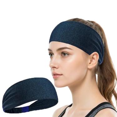 Imagem de Bandanas femininas antiderrapantes elásticas torcidas com nós acessórios de cabelo para o dia a dia