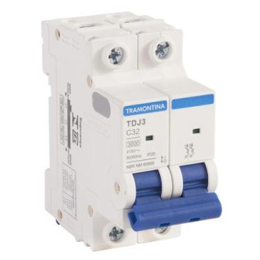 Imagem de Disjuntor Din Bifásico 2P 32A Curva C Tramontina