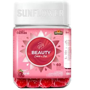 Imagem de Hair Vitamina Gummy Cabelos/pele/unha Biotina Sunflower c/60