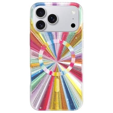 Imagem de LONLI Capa Hue para iPhone 17 Pro Max - Capa magnética à prova de choque Magic Cosmic Portal - [Compatível com Magsafe] - Bonita, única e estética