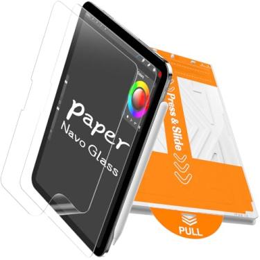 Imagem de PandaShield Pacote com 2 protetores de tela com toque de papel, caixa de fácil instalação para iPad Pro [13 polegadas] M4 (2024), fosco, escreva e desenhe como no papel, sem bolhas, antirreflexo