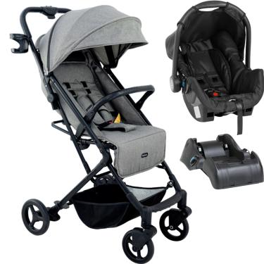 Imagem de Carrinho de Bebe Bebe Conforto Base Galzerano Kira Cinza