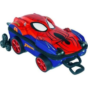 Imagem de Mochila de Rodinhas 3D Maxtoy Homem Aranha Vermelho-Unissex