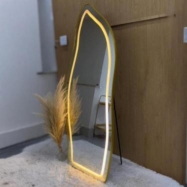 Imagem de Espelho Orgânico 170x70 com LED Jateado Touch Bivolt 3 Cores  Corpo In