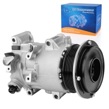 Imagem de Vinomkii Compressor de ar condicionado AC com embreagem 88310-06240 compatível com Toyota Camry 2.4L 2007 2008 2009, RAV4 2.4L 2006-2008, Toyota Hiace 2006-2019 L4 2.7L substitui # CO11178JC 988JC 988